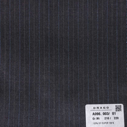A096.003/01 Drago - Vải Suit - Xám sọc